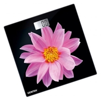 Весы напольные Centek CT-2416 Pink Flower электронные 180кг LCD 45x28мм размер 26х26см
