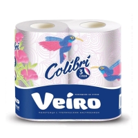 Полотенца бумажные кухонные Veiro Colibri 3-сл 2 рул белый