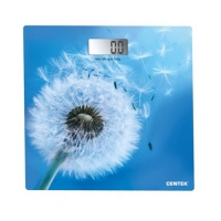 Весы напольные Centek CT-2421 Spring Flower электронные 180кг LCD 45x28мм размер 26х26см
