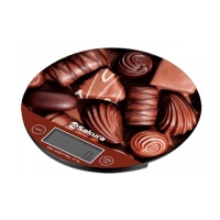 Весы кухон Sakura SA-6076C Шоколад электронные 5кг цена деления 1г ЖК дисплей