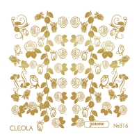 Слайдер Дизайн 309CL Cleola фольгированный золото