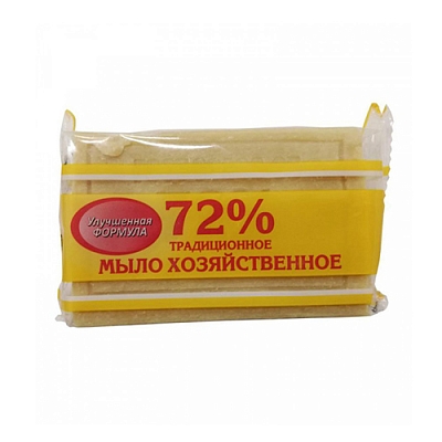 Мыло хоз  72% 200г в обертке Традиционное Краснодар СВЕТЛОЕ горяч/варки