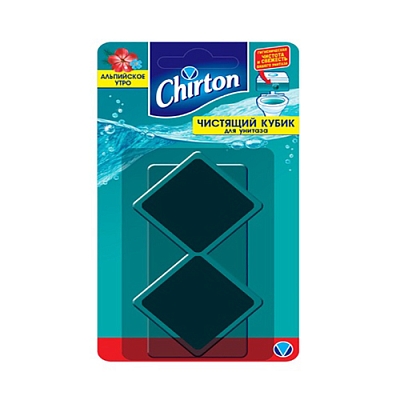 Кубик чистящ Chirton 2*50г Альпийское утро д/унитаза