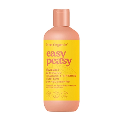 Бальзам д/волос гладкость и питание EASY PEASY Miss Organic 290мл