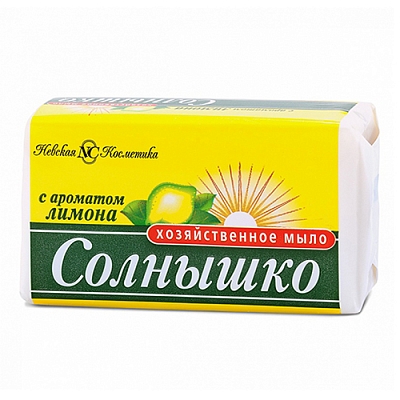 Мыло хоз НК Солнышко 140г лимон П/11141