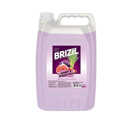 Крем-мыло жидкое BRIZIL 5л канистра инжир и лемонграсс