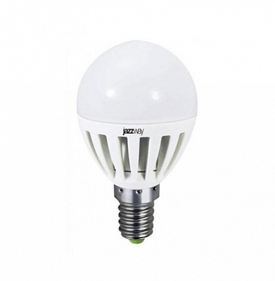 Лампа светодиодная PLED- ECO-G45 5w E14 3000K 400Lm 230V/50Hz  Jazzway